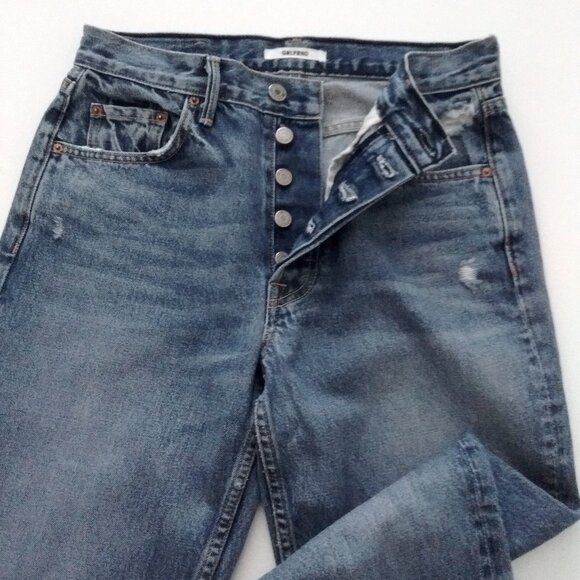 GRLFRND Helena Stone Wash Ankle Jeans - Size 27  100% Cotton Very Good Condition - Picture 4 of 11